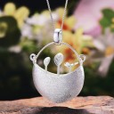 Collier pour femme avec pot de fleurs 4