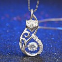Collier pour femme avec renard D826 2