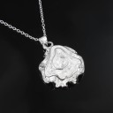 Collier pour femme avec rose D800 4