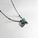 Collier pour femme avec rose 1