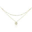 Collier pour femme avec soleil et lune 1
