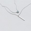 Collier pour femme avec un cercle et une tige 3