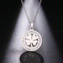 Collier pour femme avec un trèfle D229 6