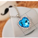 Collier pour femme CŒUR BLEU 5