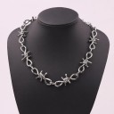 Collier pour femme en fil de fer barbelé 6