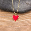 Collier pour femme en forme de cœur D171 5