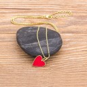 Collier pour femme en forme de cœur D171 2