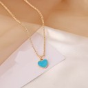 Collier pour femme en forme de cœur D176 5