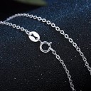 Collier pour femme en métal argenté 6