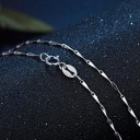 Collier pour femme en métal argenté 7