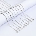 Collier pour femme en métal argenté 4