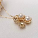Collier pour femme en noix de macadamia 3
