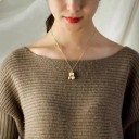 Collier pour femme en noix de macadamia 4