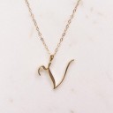 Collier pour femme lettre 21