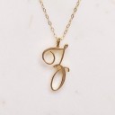 Collier pour femme lettre 25
