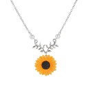 Collier pour femme tournesol 1