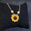 Collier pour femme tournesol 2