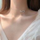 Collier pour femmes avec cœur D662 3