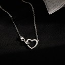Collier pour femmes avec cœur D662 4