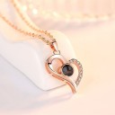 Collier pour femmes avec cœur G658 2