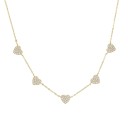 Collier pour femmes avec des cœurs G589 3