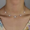 Collier pour femmes avec des cœurs G589 2
