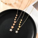 Collier pour femmes avec des étoiles D381 4