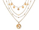 Collier pour femmes avec globe terrestre et étoiles 1