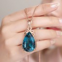 Collier pour femmes avec goutte D513 2