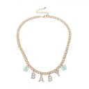 Collier pour femmes avec inscription et papillons 4