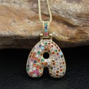 Collier pour femmes avec la lettre de l'alphabet D352 5