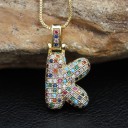 Collier pour femmes avec la lettre de l'alphabet D352 15