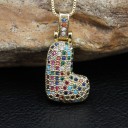 Collier pour femmes avec la lettre de l'alphabet D352 16