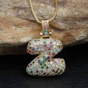 Collier pour femmes avec la lettre de l'alphabet D352 30