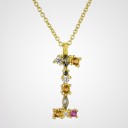 Collier pour femmes avec lettres de l'alphabet I