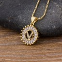 Collier pour femmes avec lettres de l'alphabet G756 24