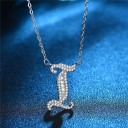 Collier pour femmes avec lettres de l'alphabet M37 18