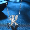 Collier pour femmes avec lettres de l'alphabet M37 20
