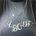 Collier pour femmes avec lettres de l'alphabet M37 2