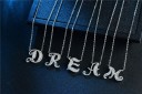 Collier pour femmes avec lettres de l'alphabet M37 6