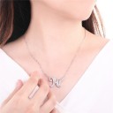 Collier pour femmes avec lettres de l'alphabet M37 9