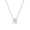 Collier pour femmes avec lettres de l'alphabet M65 N