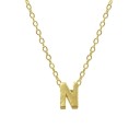 Collier pour femmes avec lettres de l'alphabet M65 N
