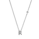 Collier pour femmes avec lettres de l'alphabet M99 R
