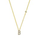 Collier pour femmes avec lettres de l'alphabet M99 B