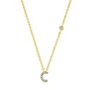 Collier pour femmes avec lettres de l'alphabet M99 C