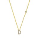 Collier pour femmes avec lettres de l'alphabet M99 D