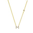 Collier pour femmes avec lettres de l'alphabet M99 M