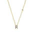Collier pour femmes avec lettres de l'alphabet M99 7