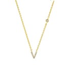 Collier pour femmes avec lettres de l'alphabet M99 V